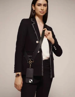 Discount Anne Klein Adjustable Nylon Crossbody Strap For IPhone® Black