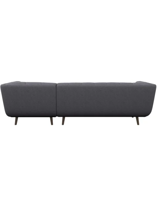 Sale Anne Klein Agnesi Gray 102" Sectional With Right Arm Facing Chaise