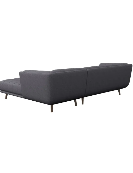 Sale Anne Klein Agnesi Gray 102" Sectional With Right Arm Facing Chaise
