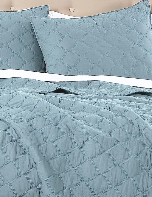 Cheap Anne Klein AK Diamond Quilt Set Lt Aqua