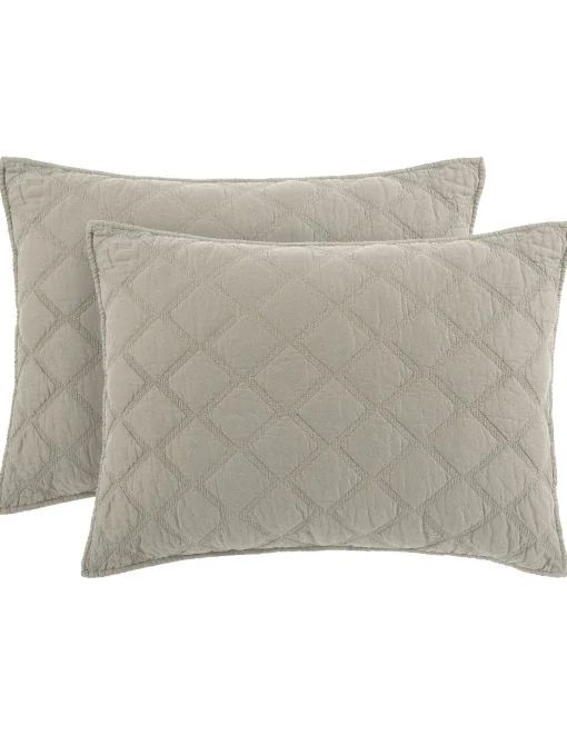 Online Anne Klein AK Diamond Quilt Set Khaki