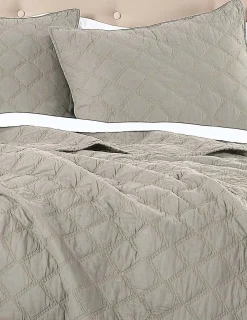 Online Anne Klein AK Diamond Quilt Set Khaki