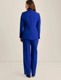 Best Sale Anne Klein Anne Stretch One Button Notch Collar Jacket