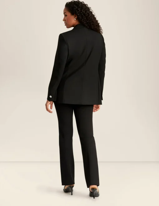 Best Sale Anne Klein Anne Stretch One Button Notch Collar Jacket