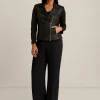 Sale Anne Klein Asymmetric Moto Jacket Anne Black