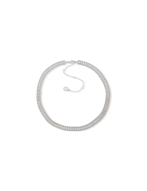 Discount Anne Klein Baguette Crystal Stone Collar Necklace