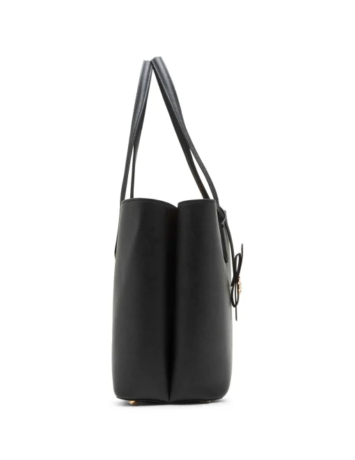 Clearance Anne Klein Bonded Double Compartment Tote With Striped Pouch Black/AK Blurred Floral