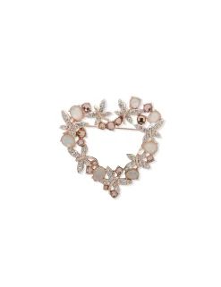 Best Sale Anne Klein Boxed Heart Brooch