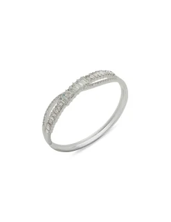 Sale Anne Klein Boxed Silver Stone Bangle Bracelet