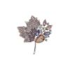 Fashion Anne Klein Boxed Stoneleaf Pin-Gold