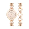 Fashion Anne Klein Boyfriend Circular Link Bracelet Watch Set- Sale Blush Pink/ Rose Gold Tone