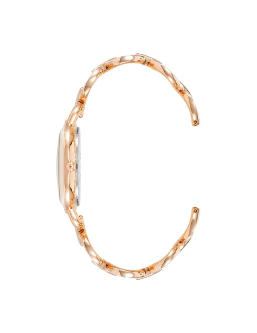 Fashion Anne Klein Boyfriend Circular Link Bracelet Watch Set- Sale Blush Pink/ Rose Gold Tone