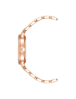 Store Anne Klein Boyfriend Everyday Bracelet Watch Rose Gold-Tone