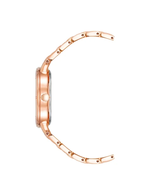 Store Anne Klein Boyfriend Everyday Bracelet Watch Rose Gold-Tone