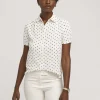 Best Anne Klein Button Down Blouse With Cap Sleeve Anne White/Anne Black