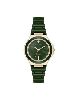 Shop Anne Klein Ceramic Bracelet And Bezel Watch