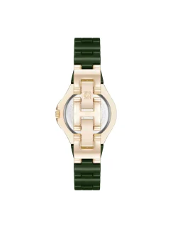 Shop Anne Klein Ceramic Bracelet And Bezel Watch