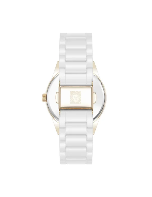 Sale Anne Klein Ceramic Bracelet Floral Dial Watch
