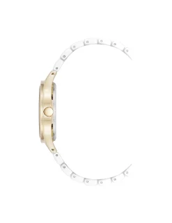 Flash Sale Anne Klein Ceramic Bracelet Floral Dial Watch