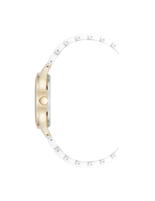 Flash Sale Anne Klein Ceramic Bracelet Floral Dial Watch