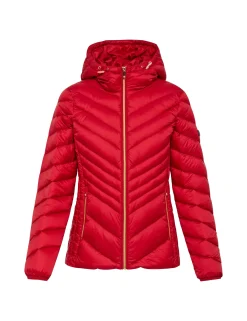 Store Anne Klein Chevron Packable Puffer Jacket