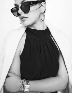 Fashion Anne Klein Chic Rounded Cat-Eye Sunglasses