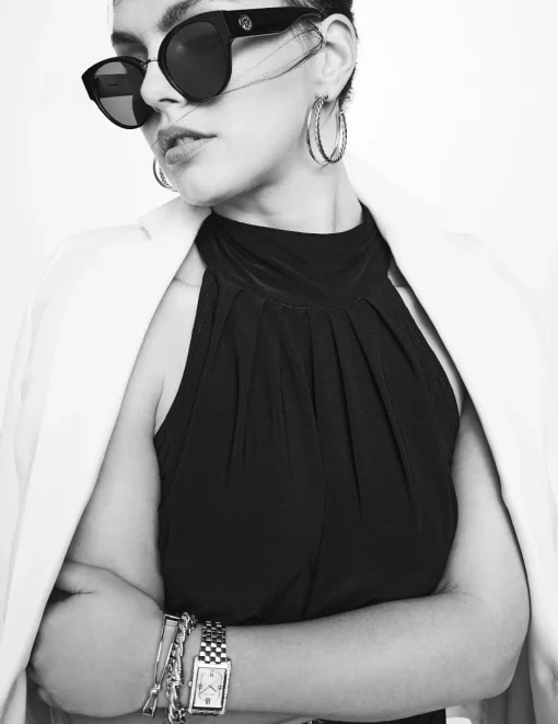 Fashion Anne Klein Chic Rounded Cat-Eye Sunglasses