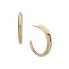 Fashion Anne Klein C-Hoop Gold Tone Earrings