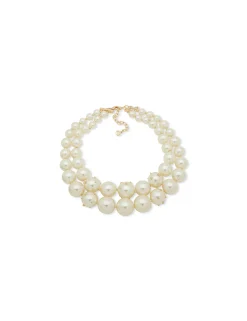Best Anne Klein Chunky Pearl Torsade Necklace