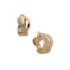 New Anne Klein Clip On Twist Stud Earrings
