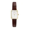 Flash Sale Anne Klein Consider It Octagonal Leather Band Watch