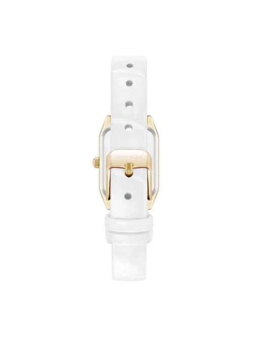 Outlet Anne Klein Consider It Octagonal Leather Band Watch