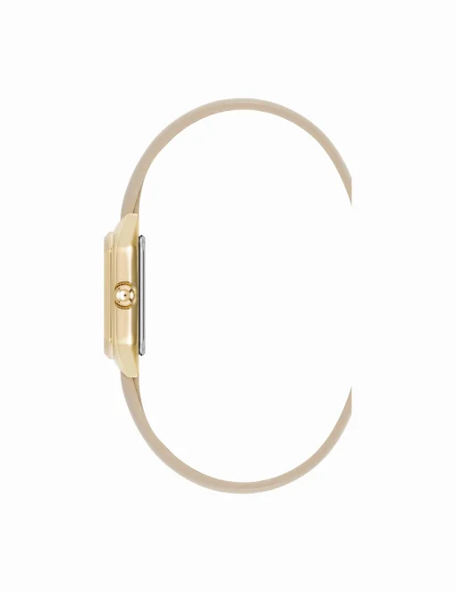 Outlet Anne Klein Consider It Octagonal Leather Band Watch