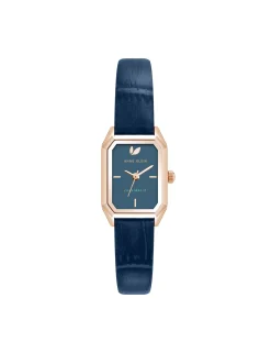 Flash Sale Anne Klein Consider It Octagonal Leather Band Watch