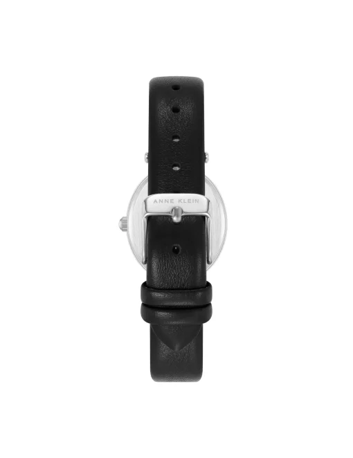 Fashion Anne Klein Consider It Oval Case Leather Watch