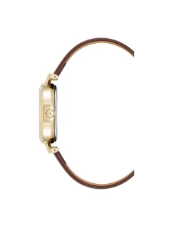 Store Anne Klein Consider It Oval Case Leather Watch