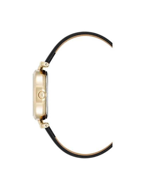 Fashion Anne Klein Consider It Oval Case Leather Watch