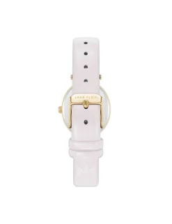 Fashion Anne Klein Consider It Oval Case Leather Watch