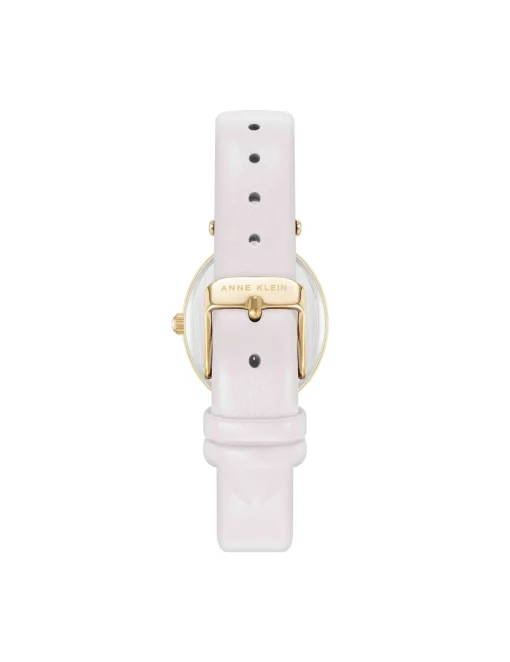 Fashion Anne Klein Consider It Oval Case Leather Watch