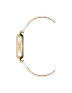 Fashion Anne Klein Consider It Oval Case Leather Watch