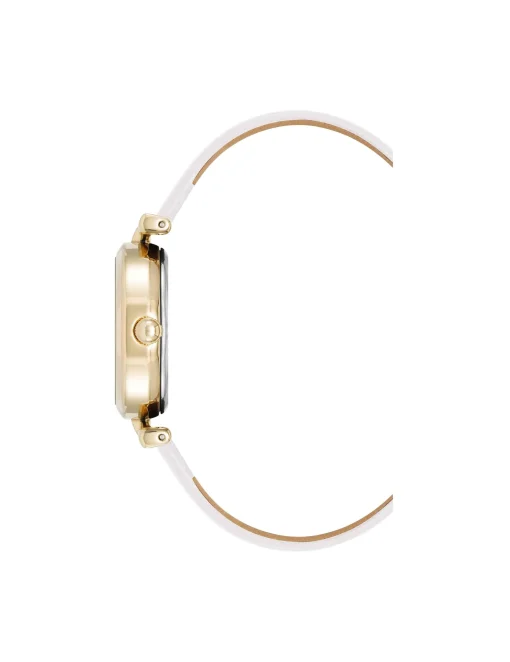 Fashion Anne Klein Consider It Oval Case Leather Watch