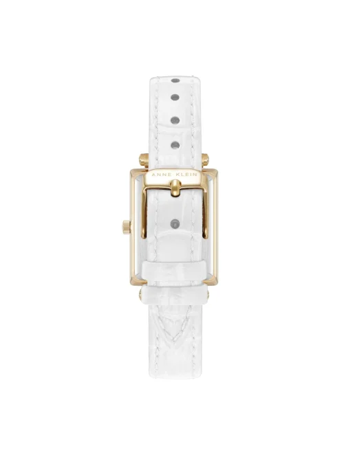 Cheap Anne Klein Consider It Rectangular Case Leather Watch