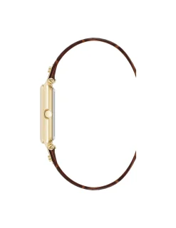 Hot Anne Klein Consider It Rectangular Case Leather Watch