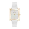 Best Anne Klein Consider It Rectangular Leather Band Watch