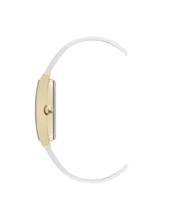 Best Anne Klein Consider It Rectangular Leather Band Watch