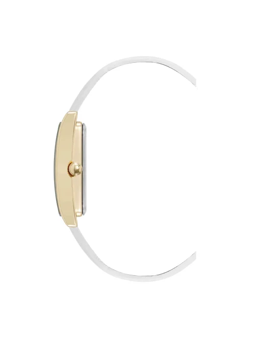 Best Anne Klein Consider It Rectangular Leather Band Watch