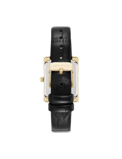 Best Anne Klein Consider It Rectangular Leather Band Watch