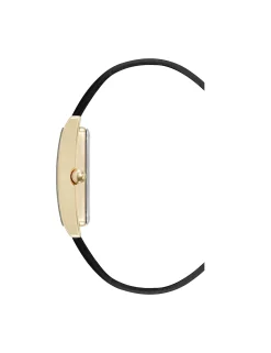 Best Anne Klein Consider It Rectangular Leather Band Watch