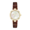 Best Anne Klein Consider It Round Leather Band Watch
