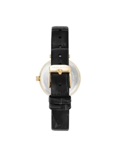 Flash Sale Anne Klein Consider It Round Leather Band Watch